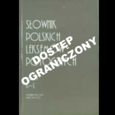 Słownik polskich leksemów potocznych. T. 4, K-L /