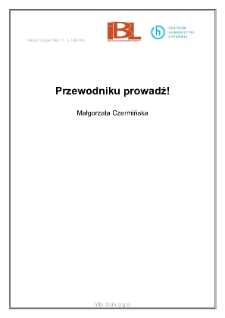 Przewodniku prowadź!