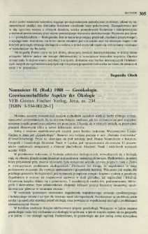 Neumeister H. (Red.) 1988 - Geookologie. Geowissenschaftliche Aspekte der Okologie - VEB Gustav Fischer Verlag, Jena, ss. 234. [ISBN 3-334-00126-1]