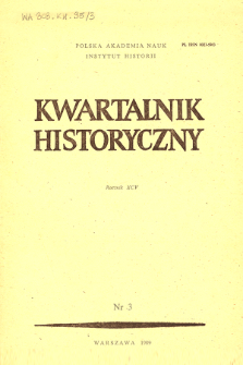 Kwartalnik Historyczny R. 95 nr 3 (1988), In memoriam
