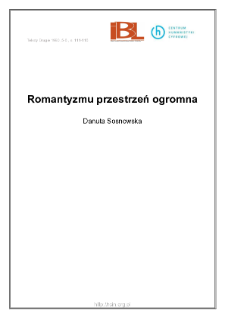 Romantyzmu przestrzeń ogromna