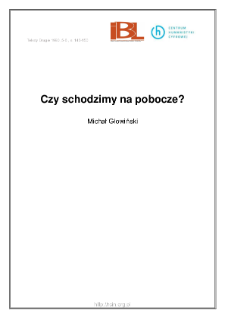 Czy schodzimy na pobocze?