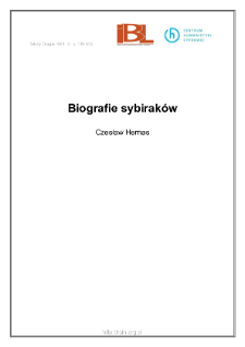Biografie sybiraków