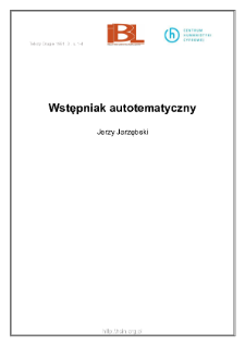 Wstępniak autotematyczny