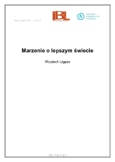 Marzenie o lepszym świecie