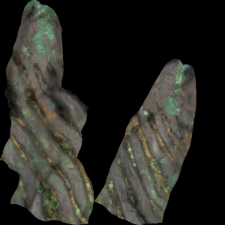 Brązowy pierścionek, XII-XIII w. [3D]