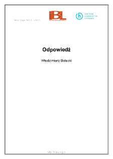 Odpowiedź