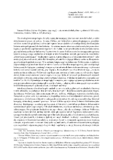 Zelman Wolfowicz i jego rządy w starostwie drohobyckim w połowie XVIII wieku, Tomasz Wiślicz, Krak&oacute;w 2020 : [recenzja]