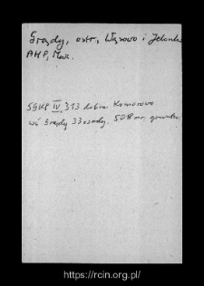 Grądy. Files of Ostrow Mazowiecka district in the Middle Ages. Files of Historico-Geographical Dictionary of Masovia in the Middle Ages