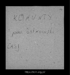 Klimonty. Files of Ostrow Mazowiecka district in the Middle Ages. Files of Historico-Geographical Dictionary of Masovia in the Middle Ages