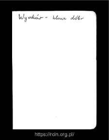 Wyszk&oacute;w. Files of Kamienczyk district in the Middle Ages. Files of Historico-Geographical Dictionary of Masovia in the Middle Ages