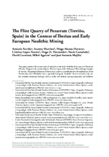 The Flint Quarry of Pozarrate (Trevi&ntilde;o, Spain) in the Context of Iberian and Early European Neolithic Mining