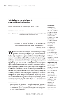 Sztuka i sztuczna inteligencja: o potrzebie zerkania zezem