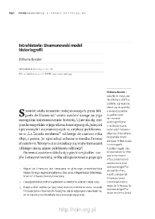 Intrahistoria: Unamunowski model historiografii