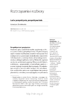 Lud w perspektywie, perspektywa ludu
