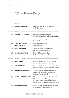 Teksty Drugie Nr 5 (2021), Table of contents