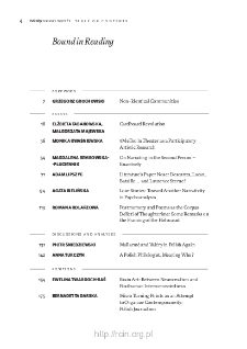 Teksty Drugie Nr 2 (2022), Table of contents