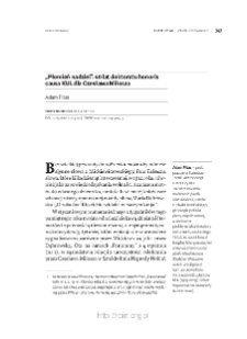 &bdquo;Płomień nadziei&rdquo;. 40 lat doktoratu honoris causa KUL dla Czesława Miłosza