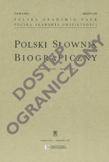 Polski słownik biograficzny 54 (2022-2023), Tomicki J&oacute;zef - Toux de Jean Luc Louis