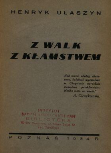 Z walk z kłamstwem