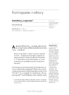 Rehabilitacja &bdquo;margines&oacute;w&rdquo;