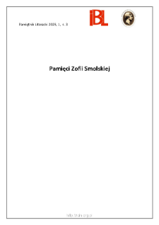 Pamięci Zofii Smolskiej