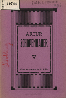 Artur Schopenhauer : szkic literacki