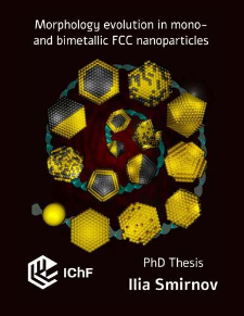Morphology evolution in mono- and bimetallic FCC nanoparticles