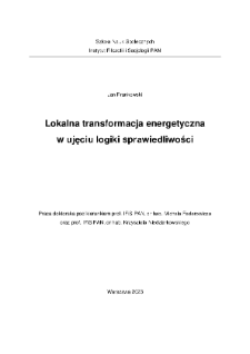 Lokalna transformacja energetyczna w ujęciu logiki sprawiedliwości
