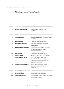 Teksty Drugie Nr 4 (2023), Table of contents