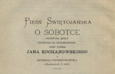 Pieśń świętojańska o sobotce