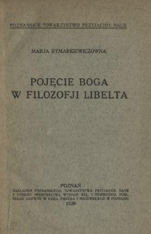 Pojęcie Boga w filozofji Libelta