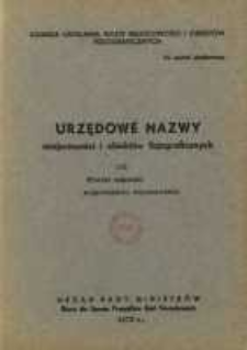 Urzędowe nazwy miejscowości i obiekt&oacute;w fizjograficznych. Nr131; Powiat mławski wojew&oacute;dztwo warszawskie