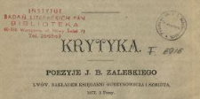 Poezje J. B. Zaleskiego ...