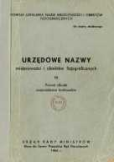 Urzędowe nazwy miejscowości i obiekt&oacute;w fizjograficznych. Nr 11; Powiat olkuski, wojew&oacute;dztwo krakowskie