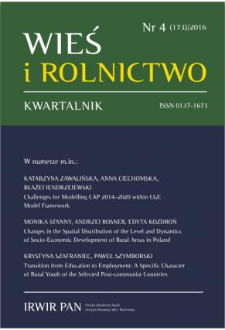Processes of Change in the Social Structure of Poland&rsquo;s Rural Population in the Years 1991&ndash;2013