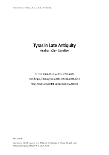 Tyras in Late Antiquity