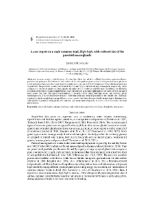 A case report on a male common toad, Bufo bufo, with reduced size of the parotoid macroglands