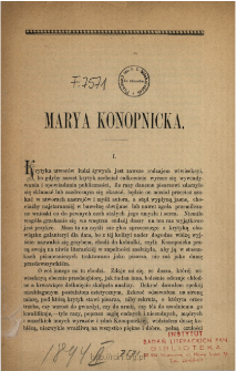 Marya Konopnicka