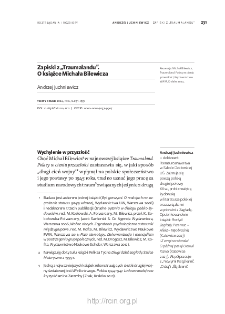 Zapiski z &bdquo;Traumalandu&rdquo;. O książce Michała Bilewicza