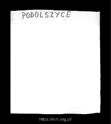 Podolszyce. Files of Plock district in the Middle Ages. Files of Historico-Geographical Dictionary of Masovia in the Middle Ages