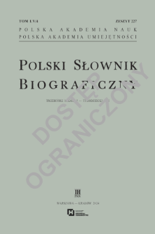 Polski Słownik Biograficzny T. 55 (2023-2024), Trembecki Stanisław - Tułodziecki Jan