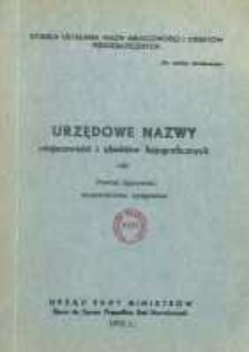 Urzędowe nazwy miejscowości i obiekt&oacute;w fizjograficznych. Nr180; Powiat lipnowski wojew&oacute;dztwo bydgoskie
