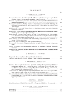Pamiętnik Literacki, Z. 1 (2025), Spis treści