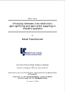 Interplay between non-relativistic spin-splitting and spin-orbit coupling in metallic systems