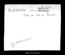 Budkowo. Files of Raciaz district in the Middle Ages. Files of Historico-Geographical Dictionary of Masovia in the Middle Ages