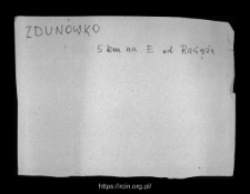 Zdun&oacute;wko. Files of Raciaz district in the Middle Ages. Files of Historico-Geographical Dictionary of Masovia in the Middle Ages