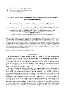 An isolated dispersion of Sichel&rsquo;s bumblebee Bombus sichelii Radoszkowski, 1860 in northeast Poland