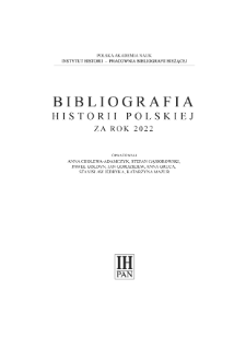 Bibliografia historii polskiej za rok 2022