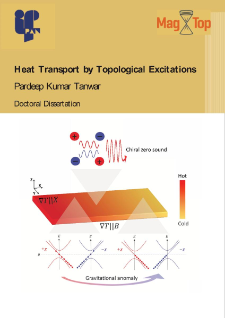 Heat transport by topological excitations - obtained by MBE